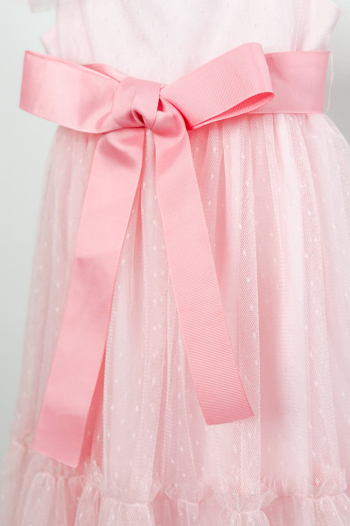 Phi "Aurora" Pink Tulle Dress | Millie and John