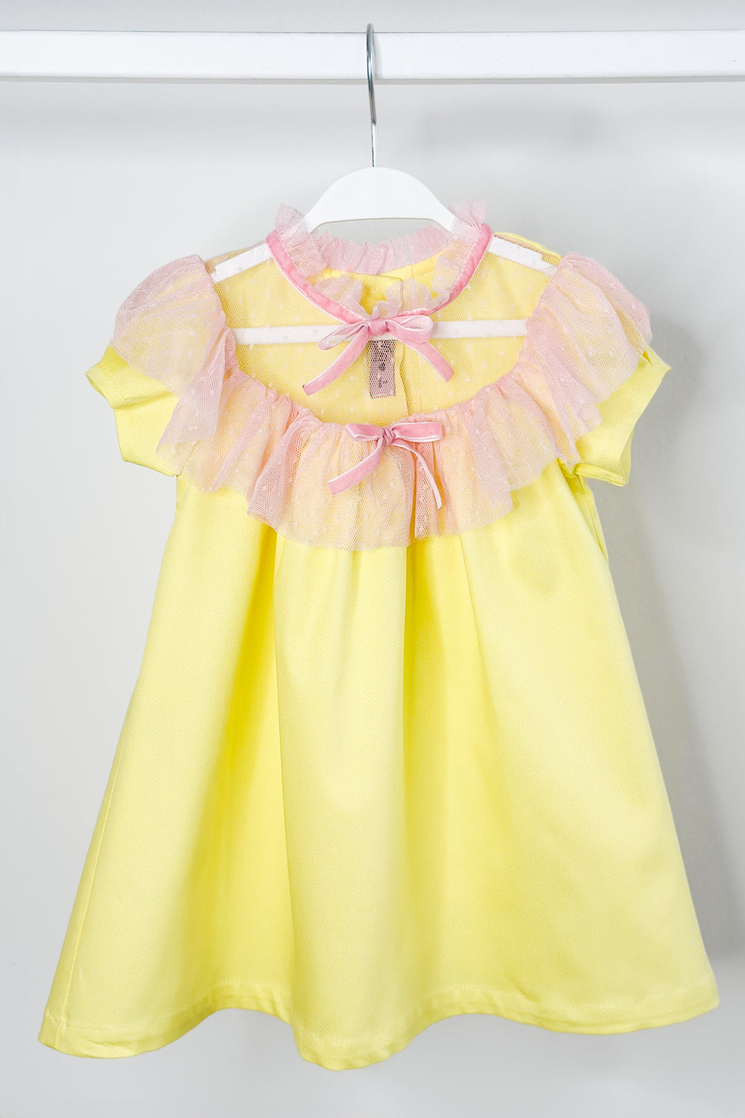 Phi "Harriet" Yellow & Pink Tulle Dress | Millie and John
