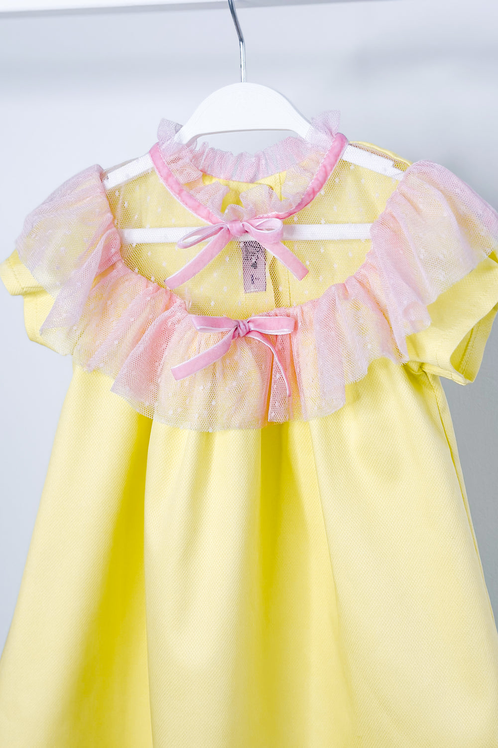 Phi "Harriet" Yellow & Pink Tulle Dress | Millie and John