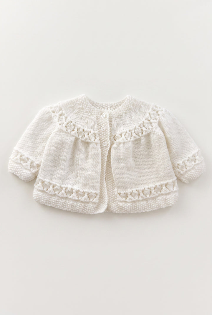 Bespoke White Matinee Jacket