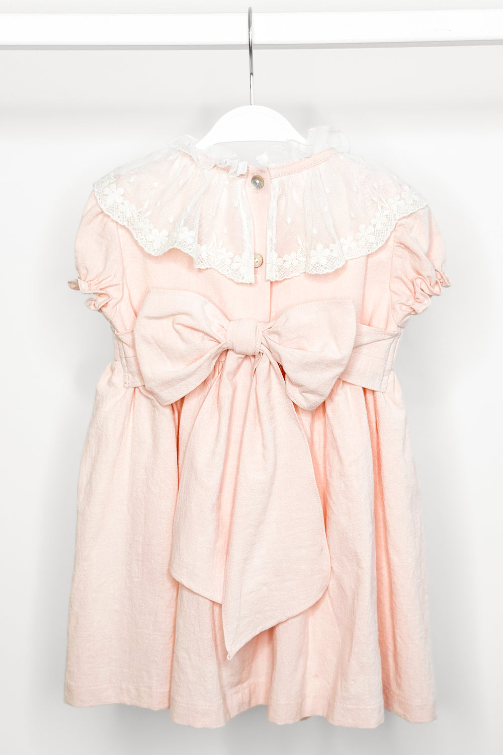 Fofettes "Arabella" Pink Lace Collar Dress | Millie and John