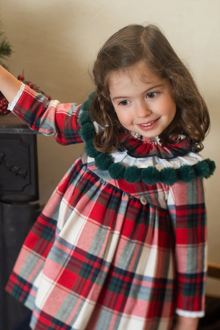 "Stella" Red Tartan Dress