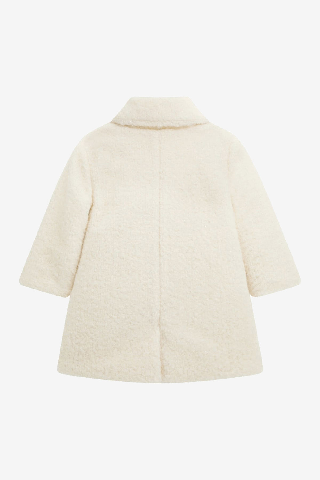 "Callista" Cream Shimmer Sherpa Coat