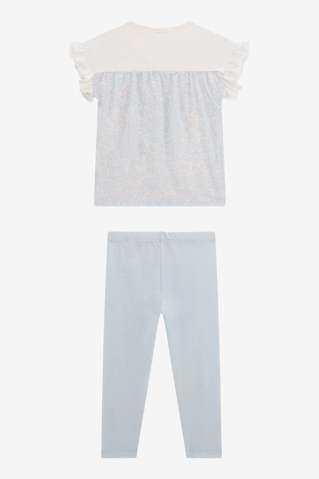 "Hallie" Blue Floral Heart T-Shirt & Leggings