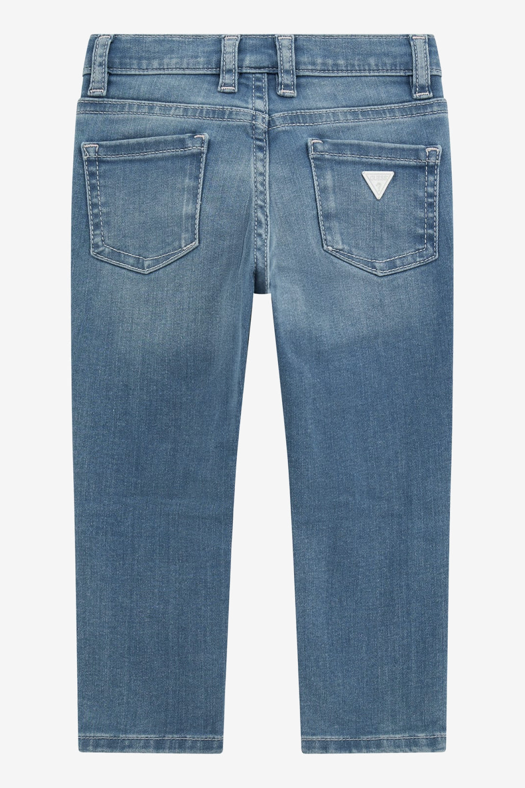 "Aria" Logo Patch Skinny Jeans