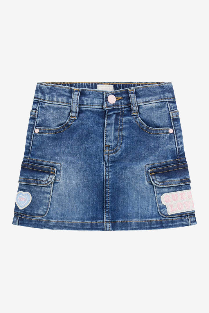 "Hallie" Denim Cargo Skirt