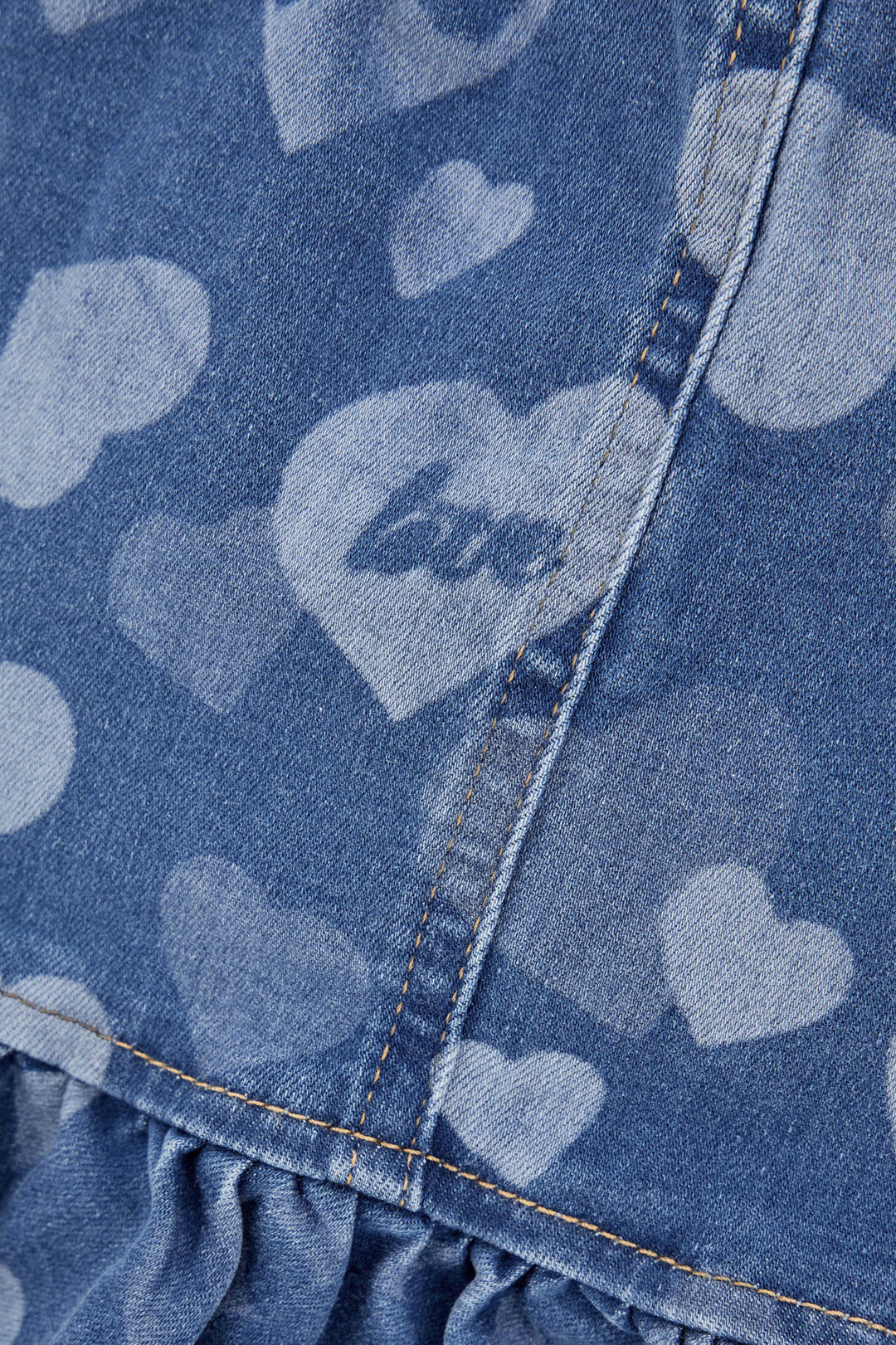 "Isla" Denim Heart Skirt