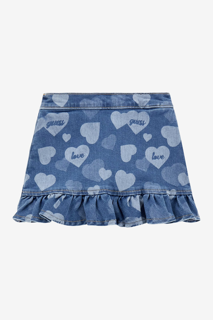"Isla" Denim Heart Skirt