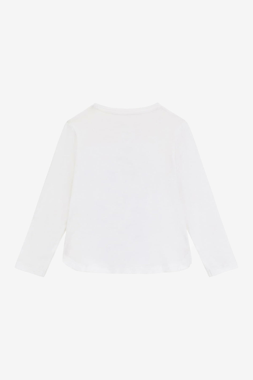 "Esme" White Multicoloured Sequin Logo Top