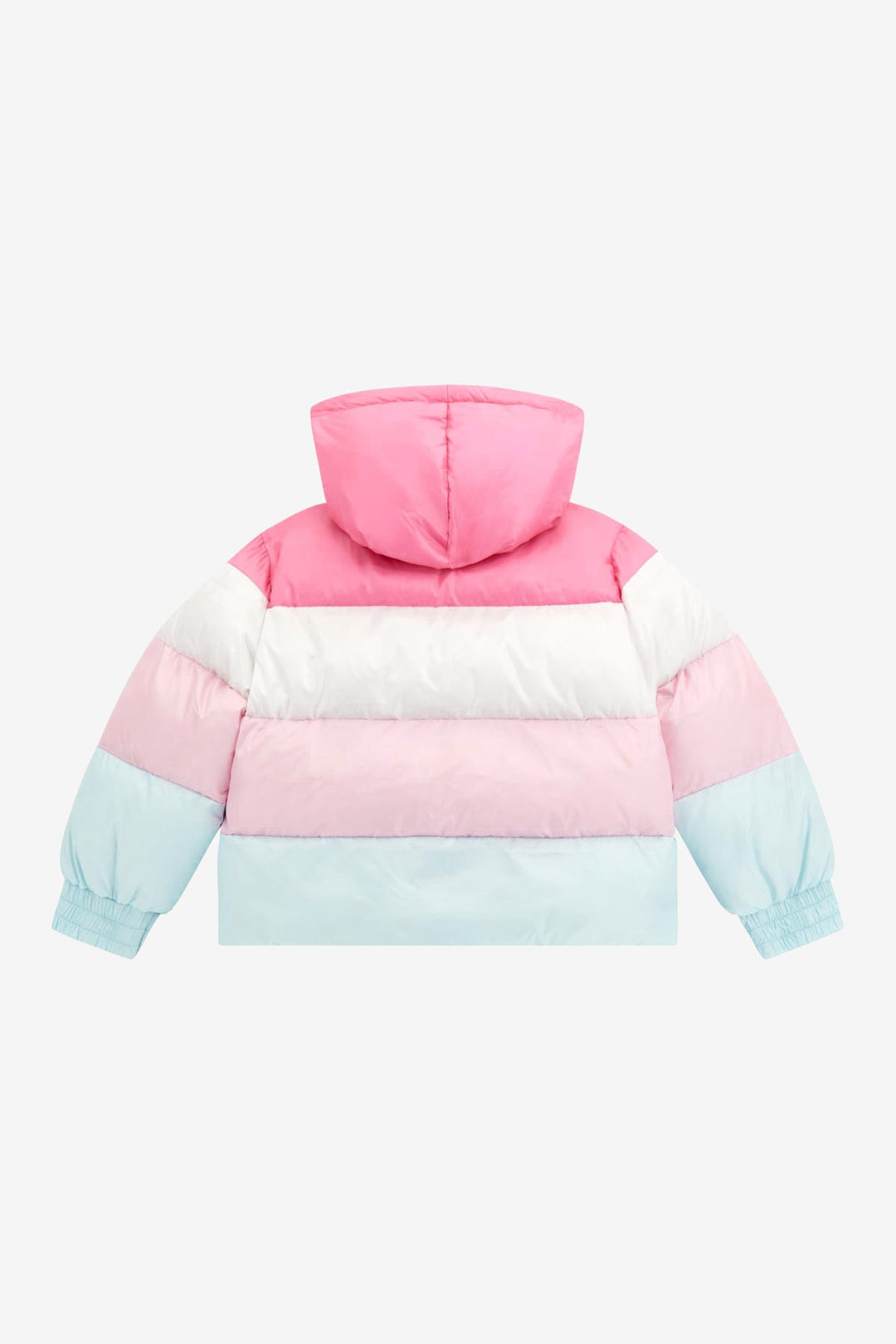 "Bella" Pink & Blue Colour Block Padded Jacket
