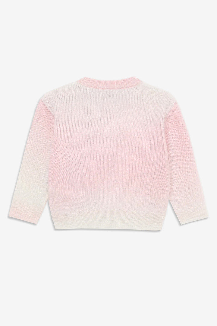 "Elsie" Pink Shimmer Knit Jumper