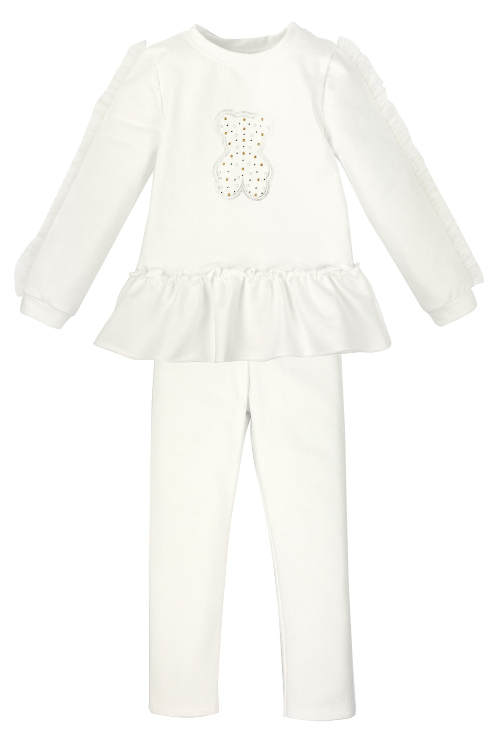 Jamiks "Magdalenka" Ivory Tulle Teddy Tracksuit | Millie and John