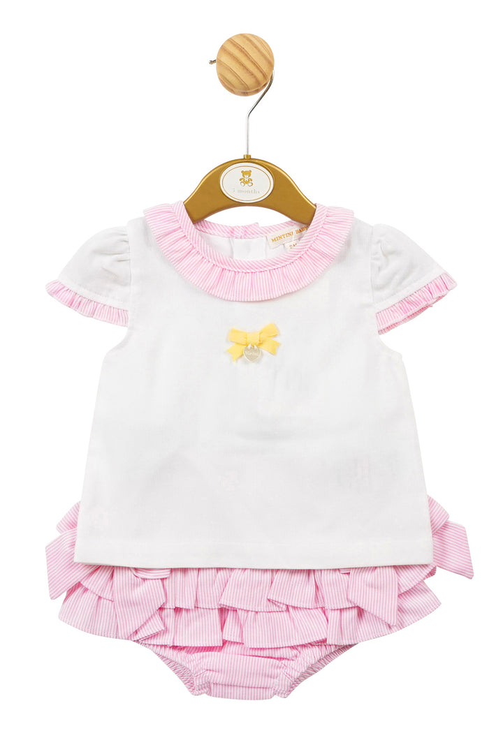 Mintini Baby "Lucy" Striped Blouse & Bloomers | Millie and John
