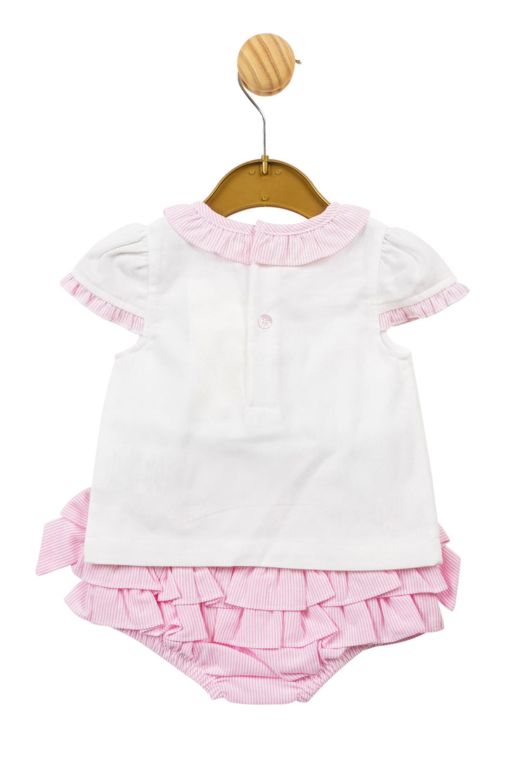 Mintini Baby "Lucy" Striped Blouse & Bloomers | Millie and John