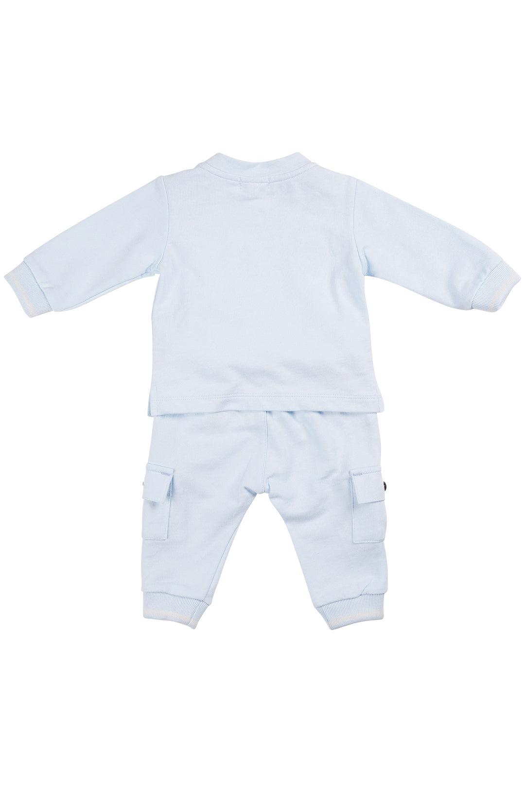 "Dominic" Baby Blue Sweatshirt & Cargo Joggers