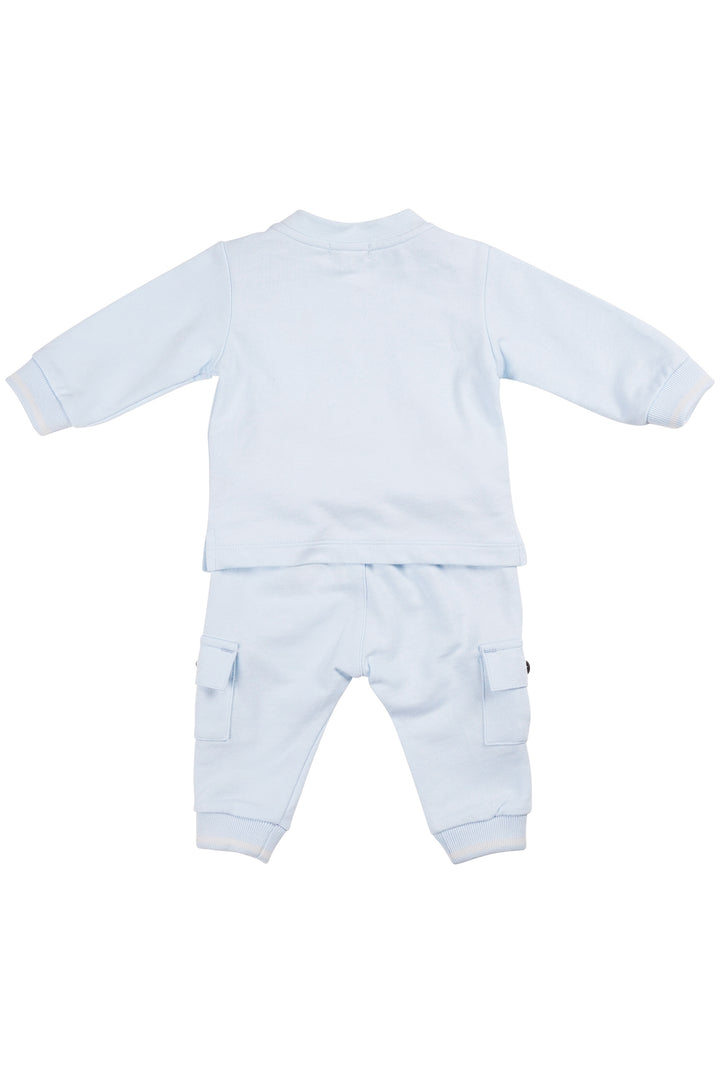 "Dominic" Baby Blue Sweatshirt & Cargo Joggers