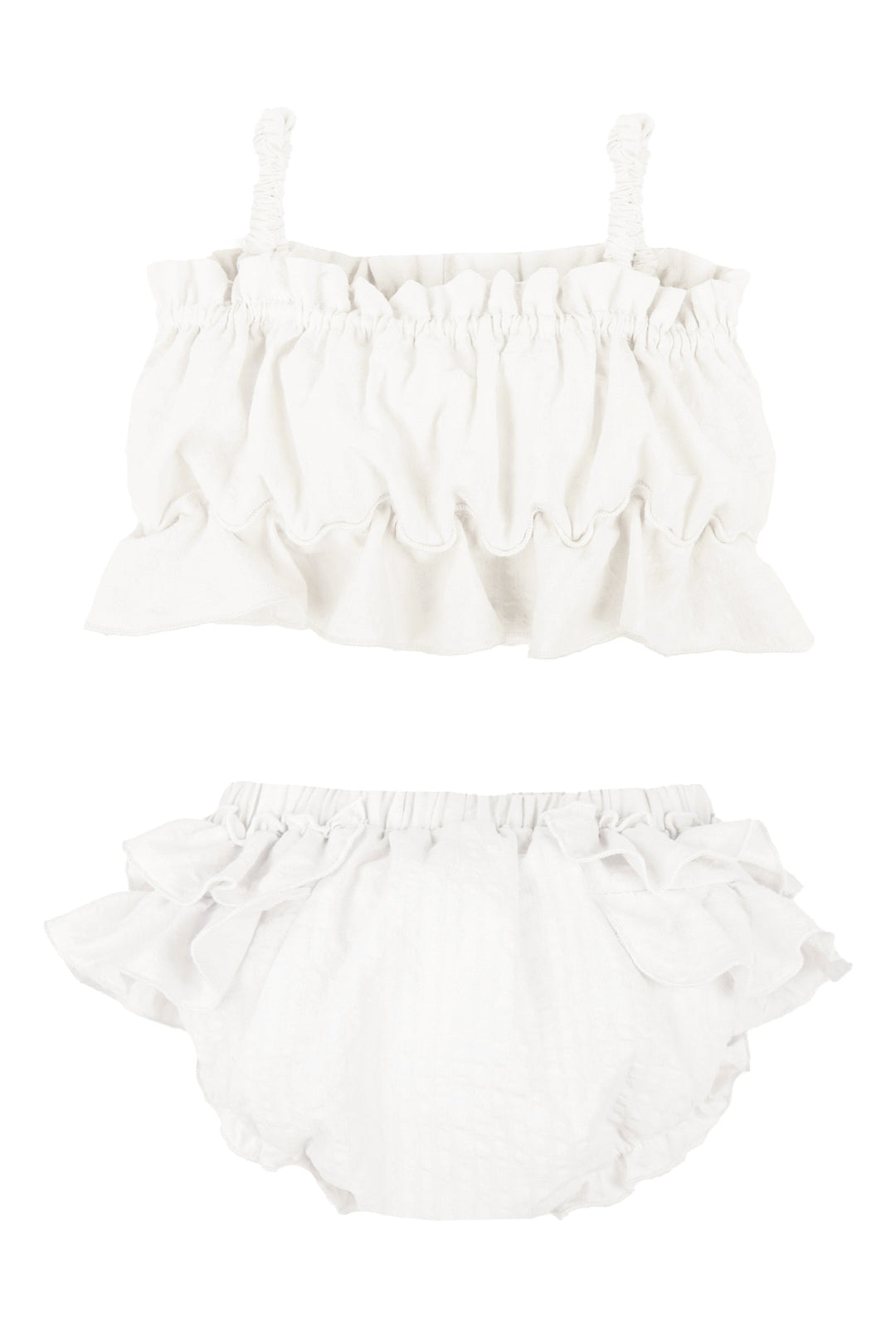 Jamiks "Miki" Ecru Cheesecloth Top & Bloomers | Millie and John