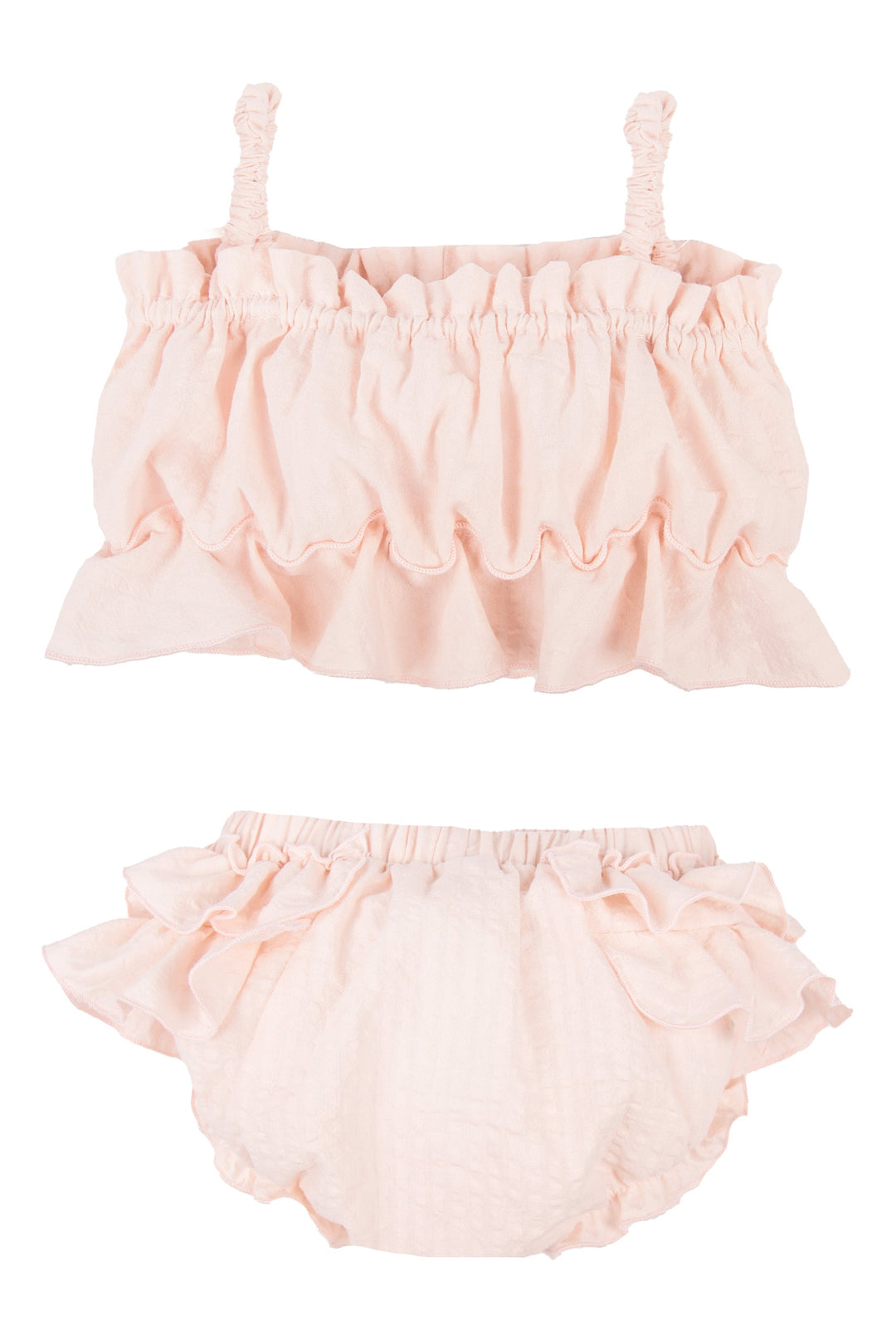 Jamiks "Miki" Apricot Cheesecloth Top & Bloomers | Millie and John