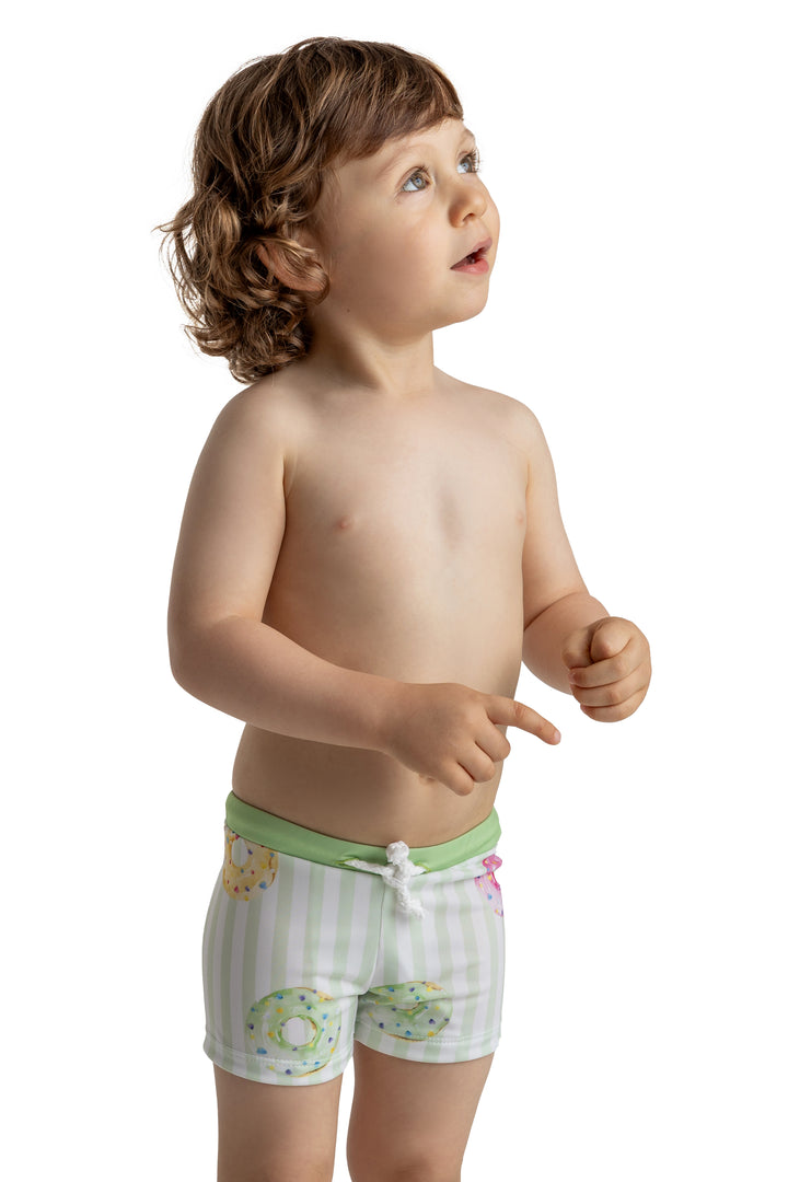 Meia Pata PREORDER DONUTS Lycra Swim Shorts | Millie and John