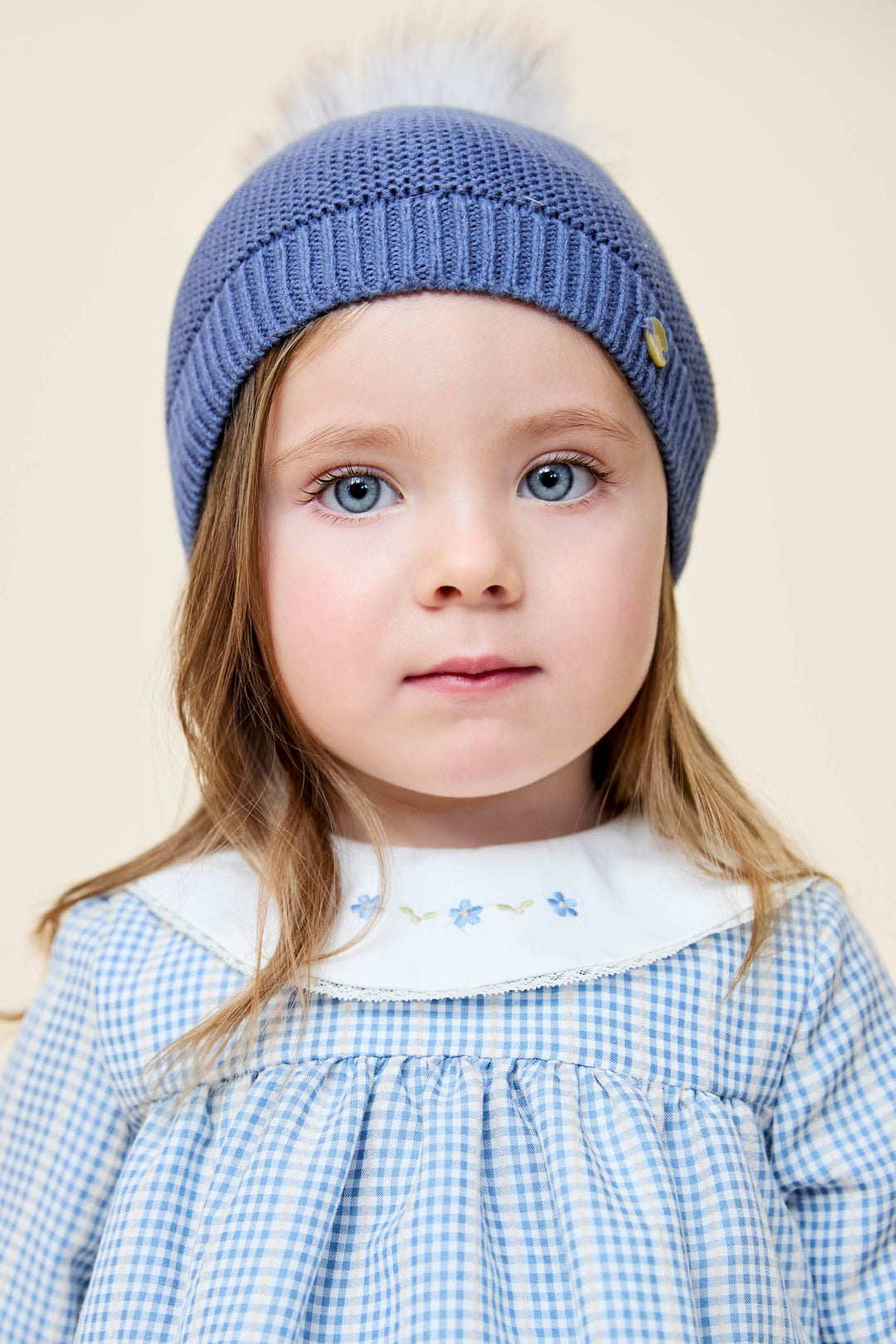 "Hallie" Blue Check Dress & Bloomers