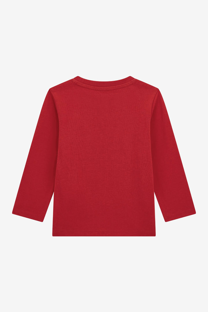 "Louie" Red & Navy Winter Bear Top