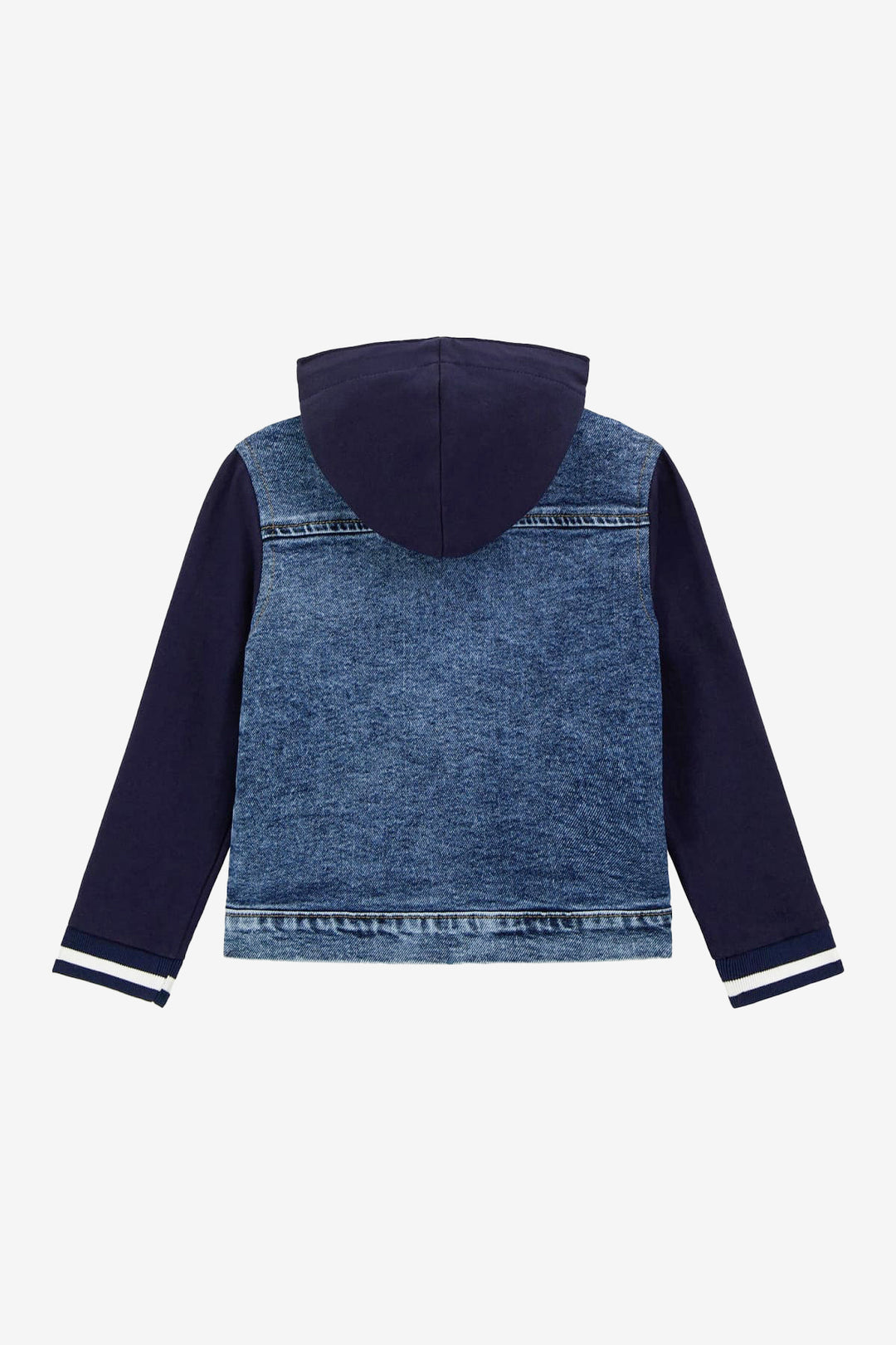 Layered Mid-Blue Denim Jacket