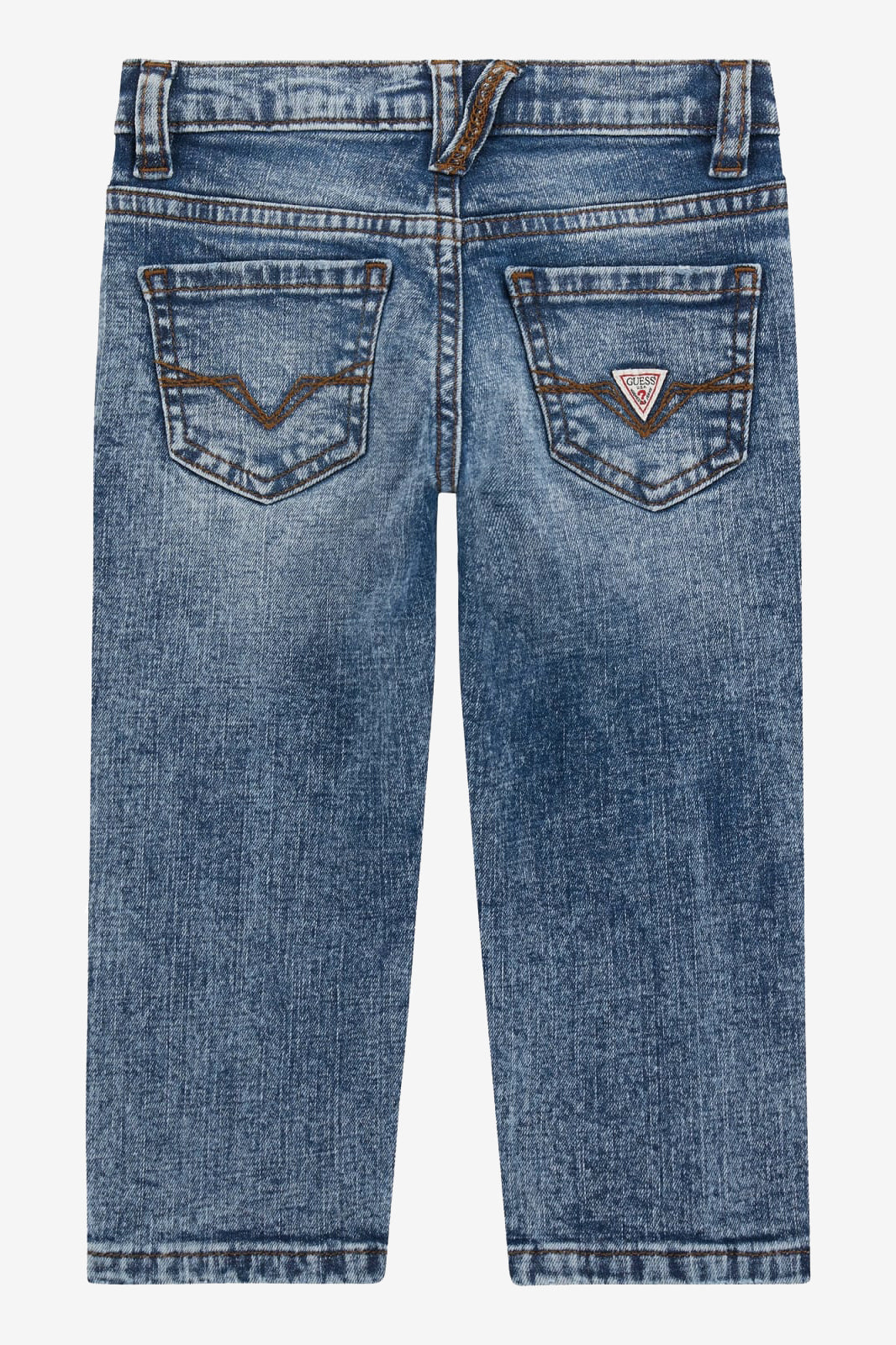 "Alfie" Vintage-Wash Straight Jeans
