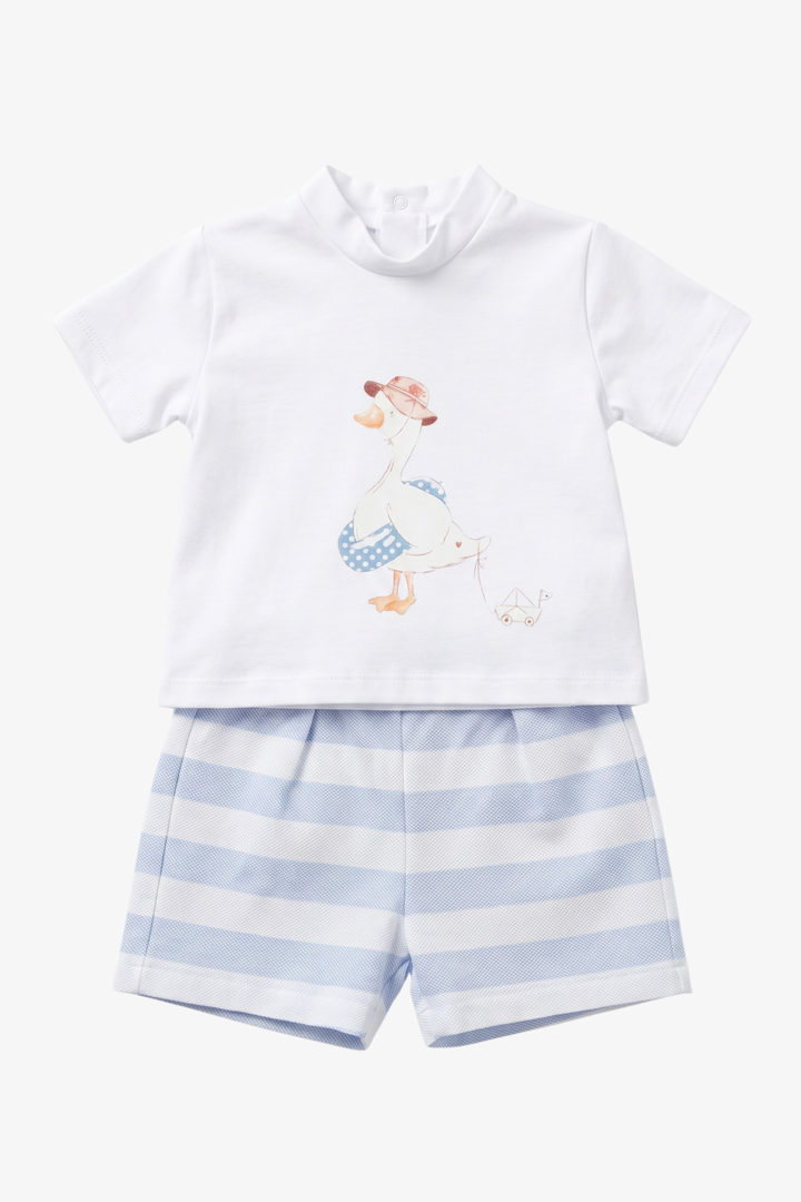 "Thaddeus" Blue Duck T-Shirt &amp; Shorts