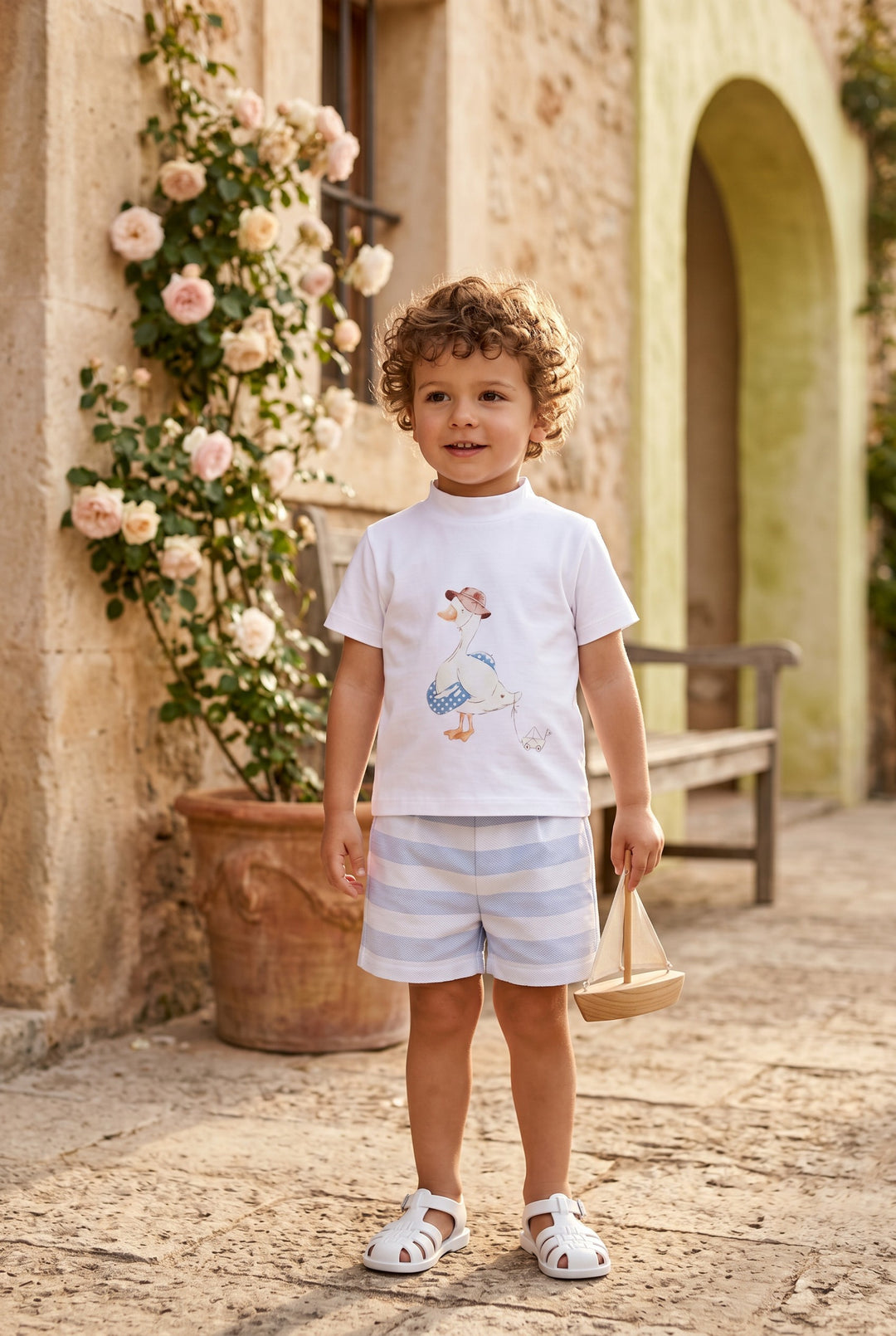 "Thaddeus" Blue Duck T-Shirt &amp; Shorts
