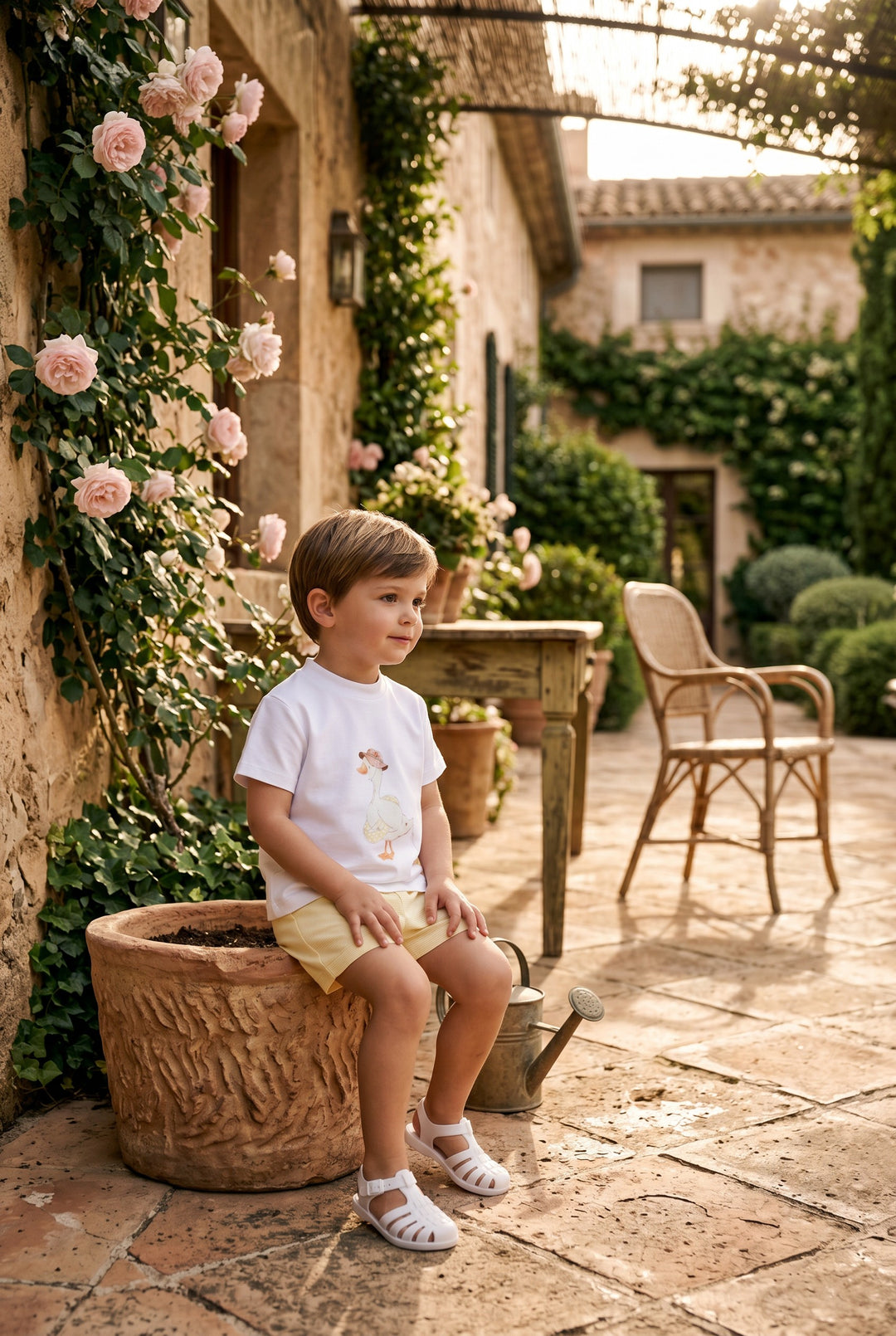 "Florian" Yellow Duck T-Shirt &amp; Shorts