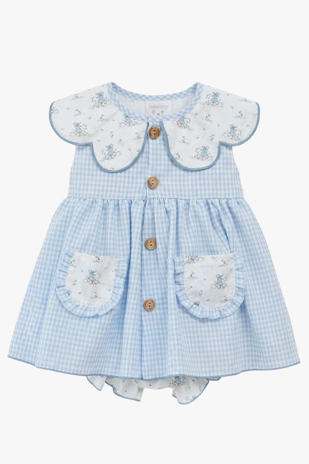 "Penelope" Blue Duck Dress &amp; Bloomers