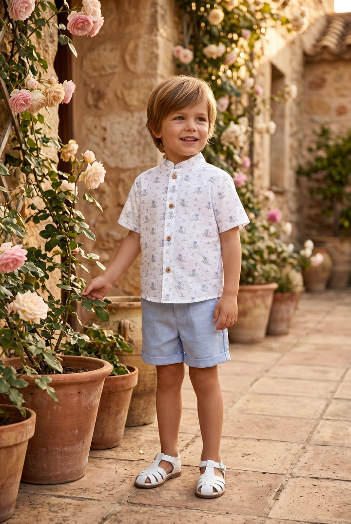 "Percy" Blue Duck Shirt &amp; Shorts