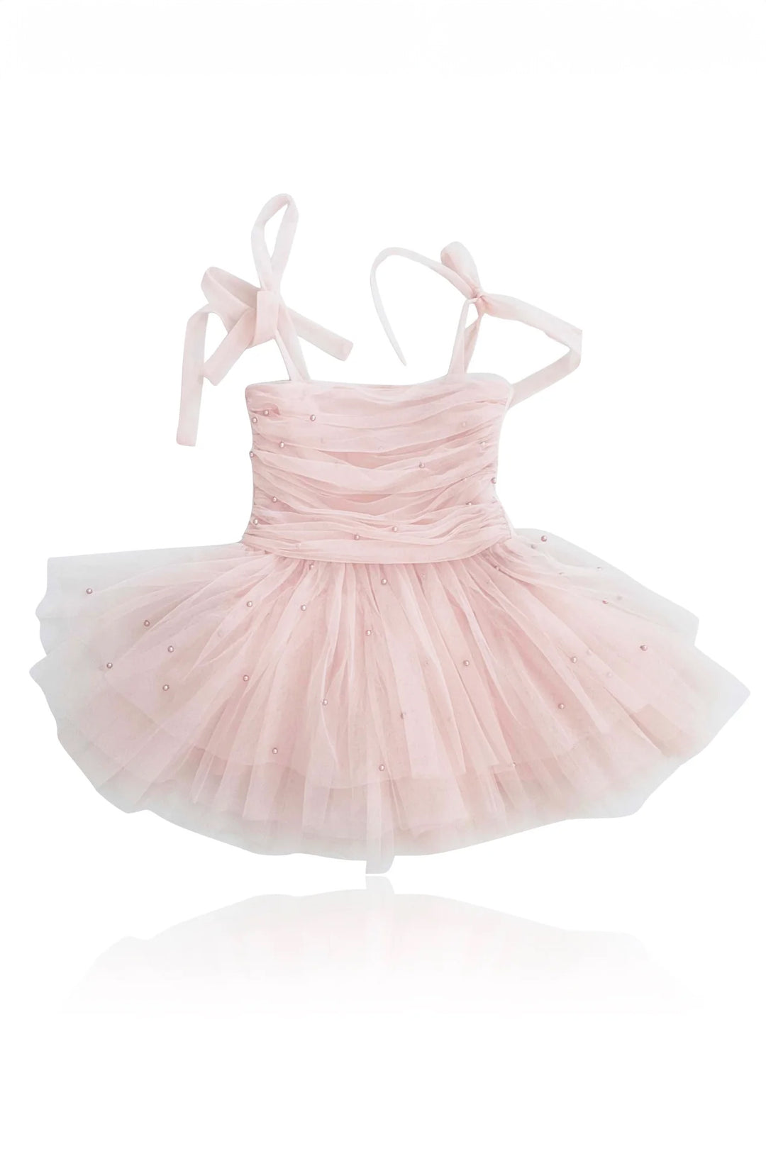 DOLLY by Le Petit Tom Pearl Tulle Ballerina Dress - Dolly Pink | Millie and John