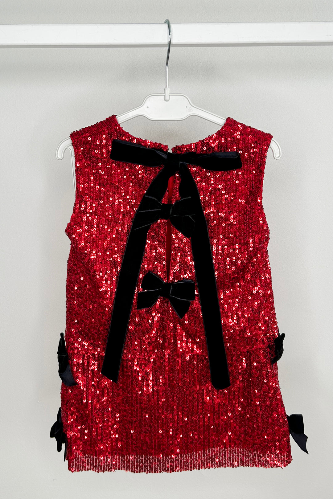 "Hannah" Red Sequin Top & Skirt