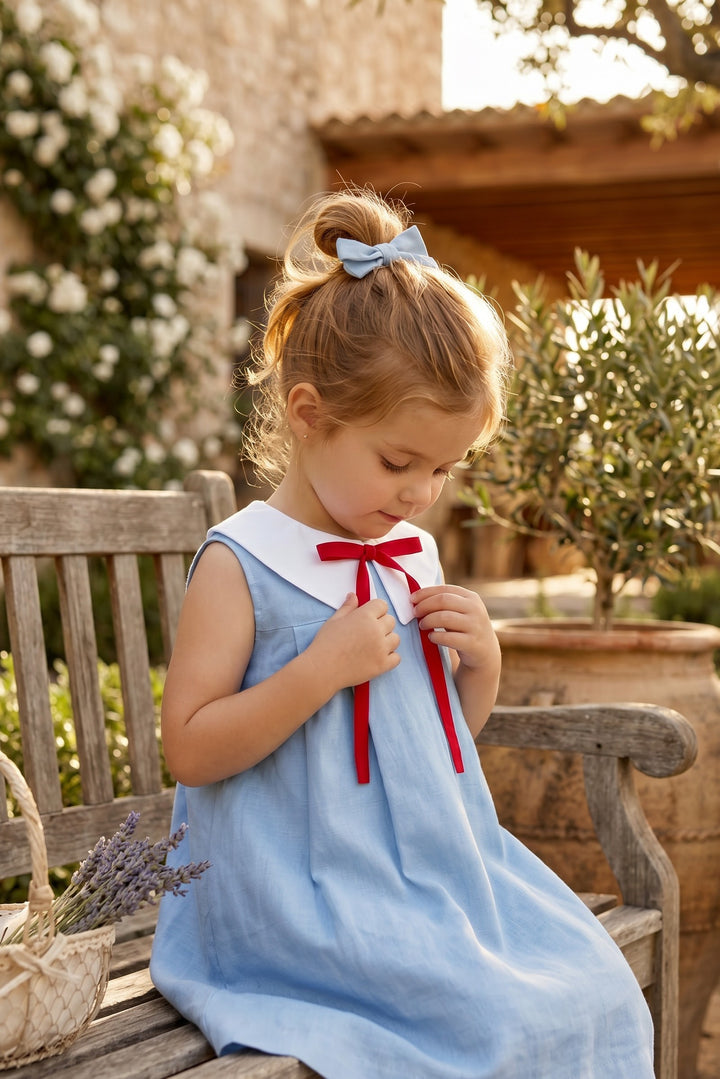 "Gianna" Blue &amp; Red Sailor Dress