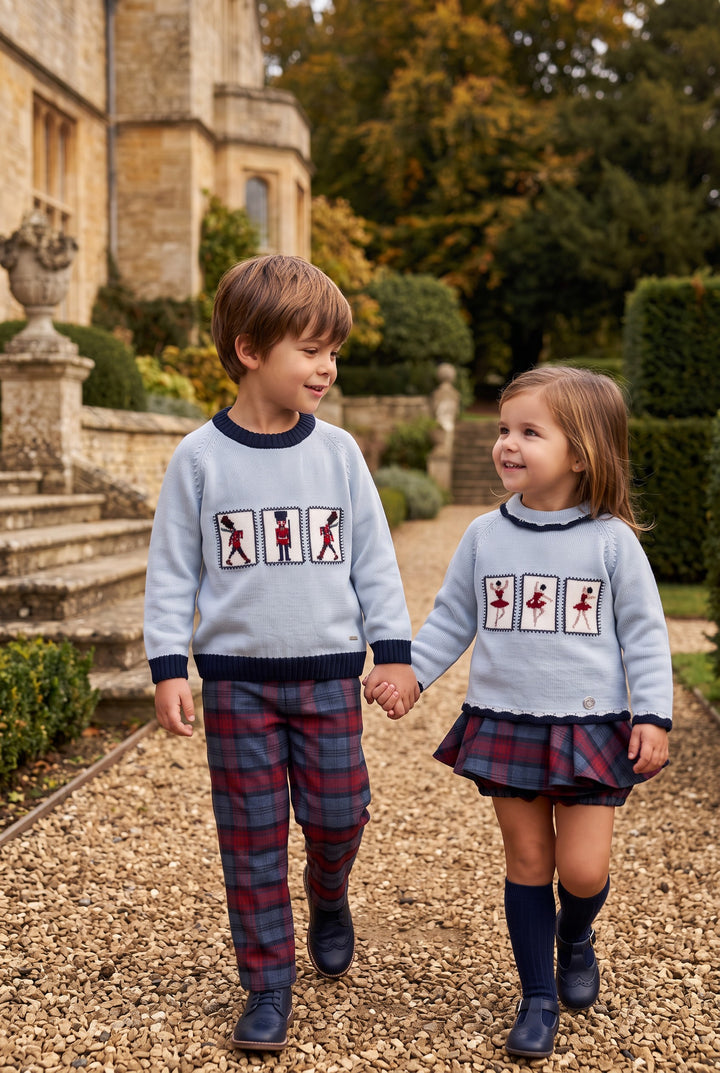 "Clara" Ballerina Jumper &amp; Tartan Skort