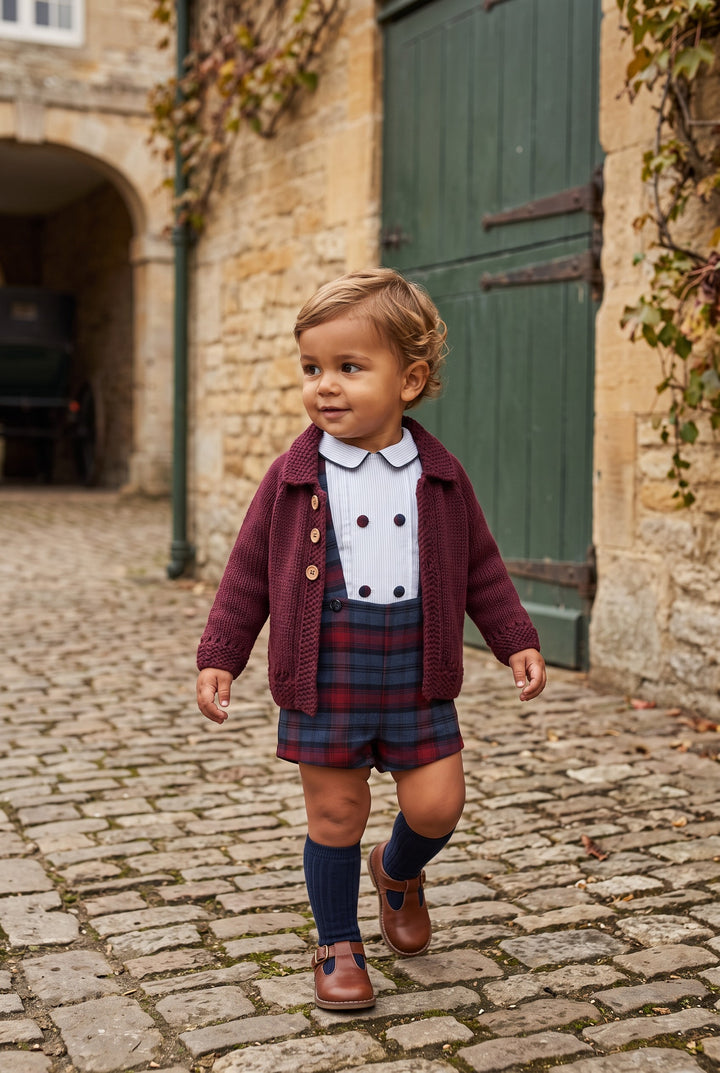 Bespoke Burgundy Collared Jacket