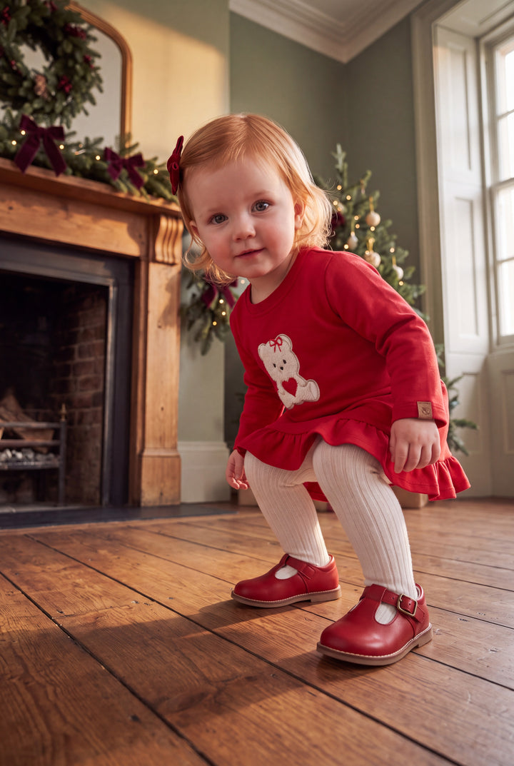 "Winnie" Red Teddy Bear Dress