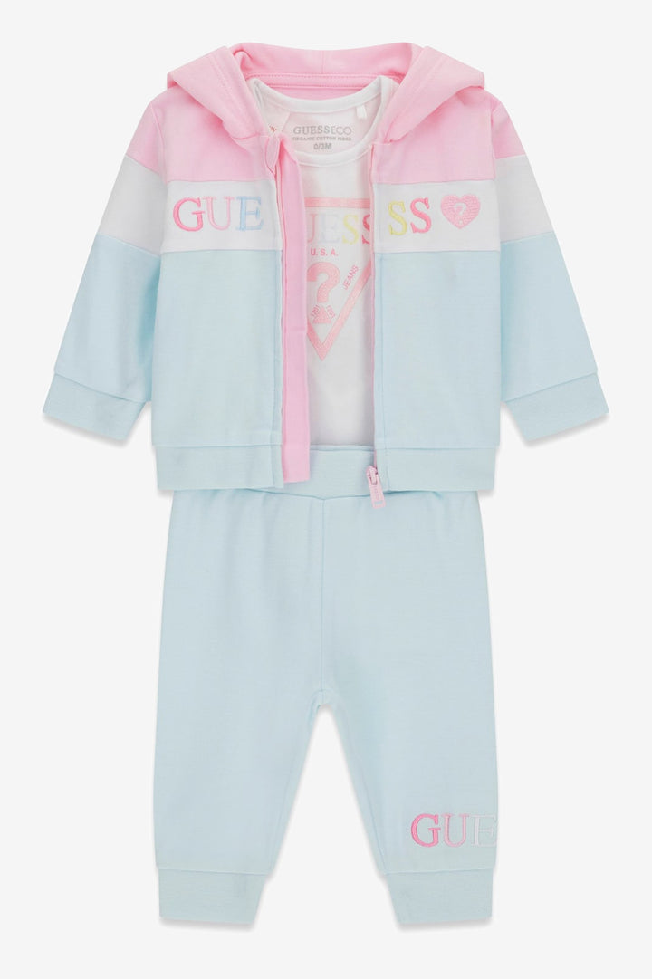 "Harper" Pink & Blue 3-Piece Lounge Set