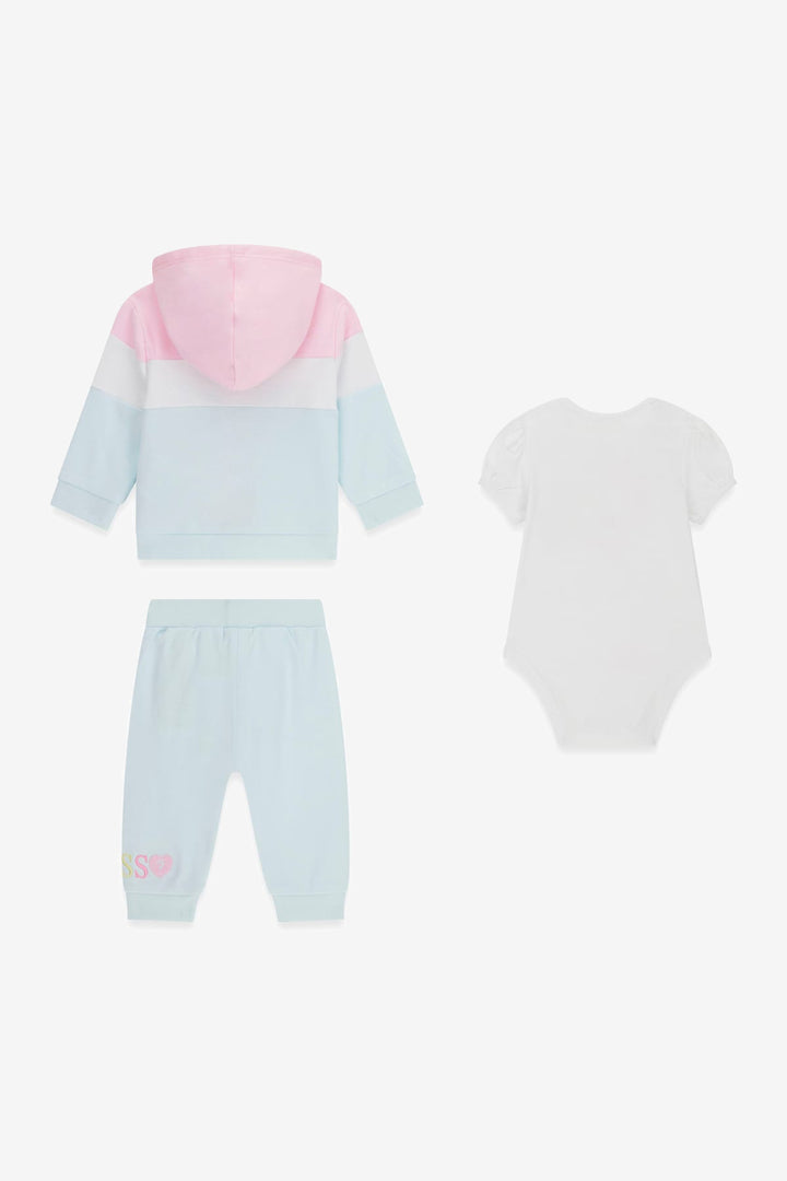 "Harper" Pink & Blue 3-Piece Lounge Set