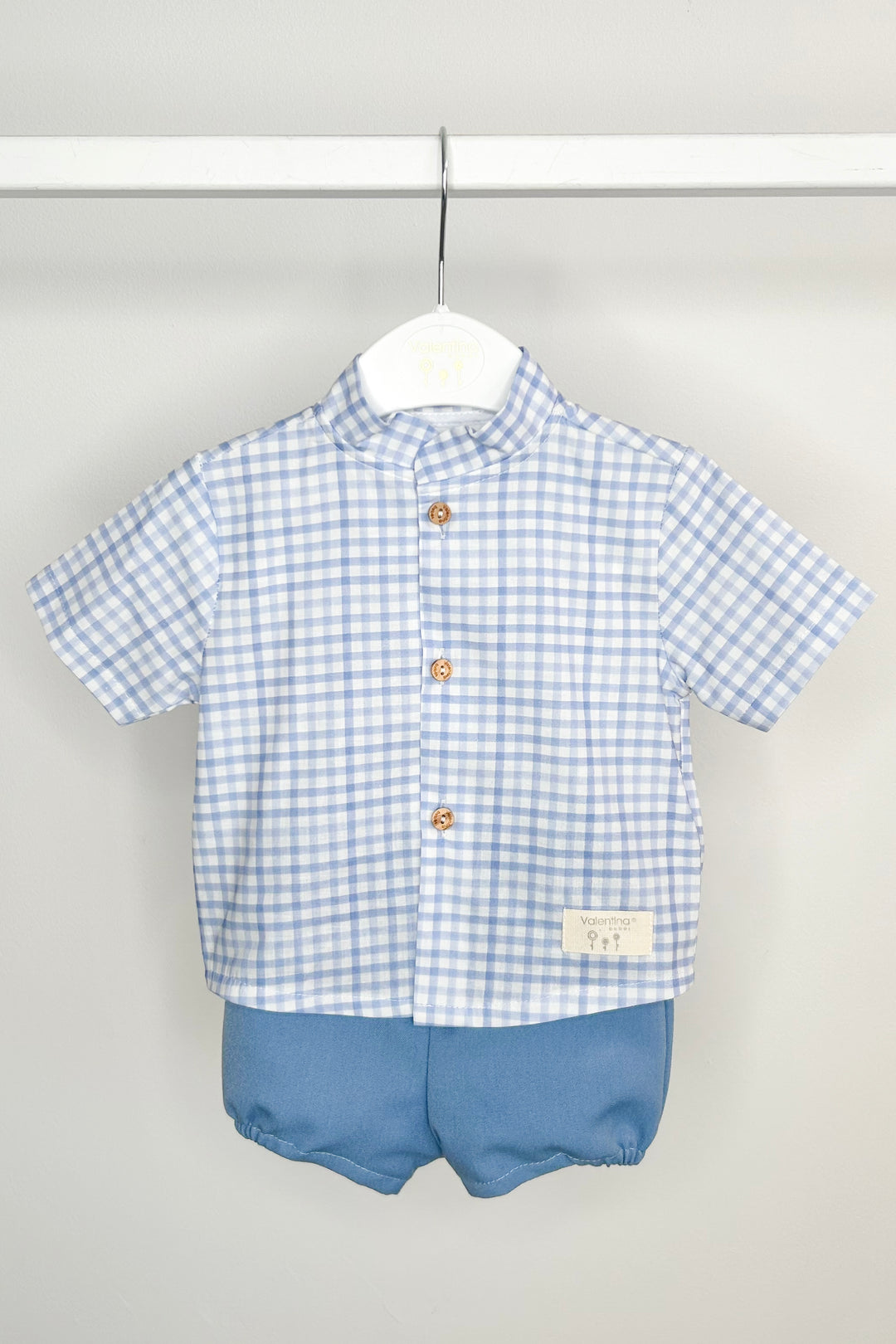 "Arlo" Powder Blue Duck Jumper, Shirt & Shorts