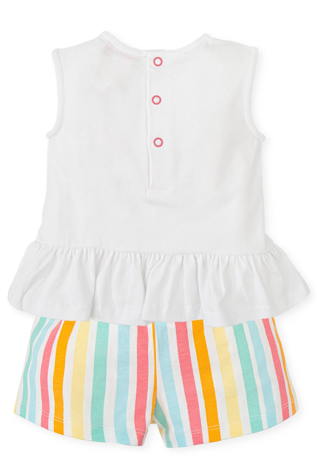 Agatha Ruíz de la Prada "Emaline" Multicoloured Blouse & Striped Shorts - Millie and John