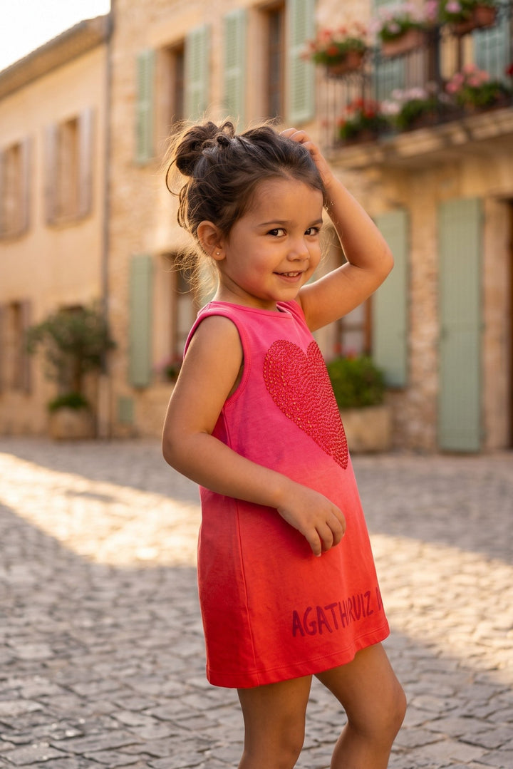 Agatha Ruíz de la Prada "Flossie" Fuchsia &amp; Red Ombré Dress - Millie and John