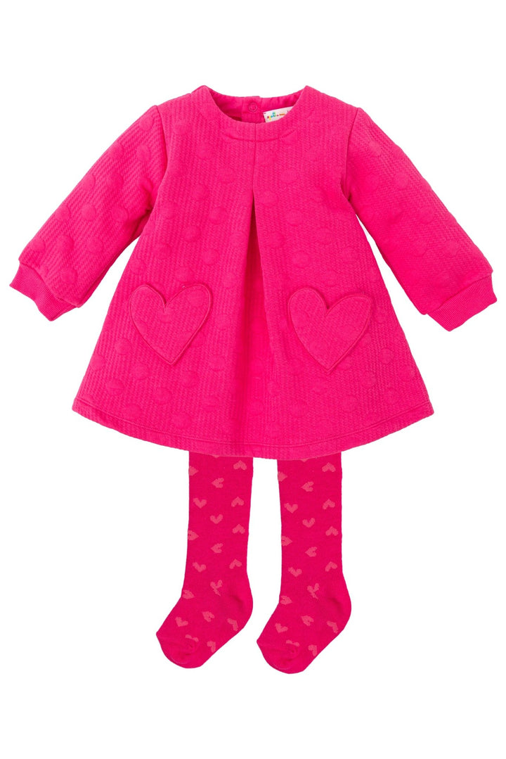 Agatha Ruíz de la Prada "Francie" Fuchsia Pink Dress & Tights - Millie and John