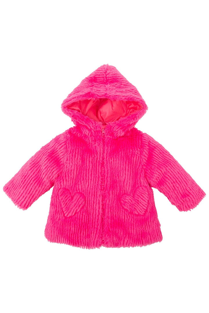 Agatha Ruíz de la Prada Fuchsia Pink Faux Fur Jacket - Millie and John