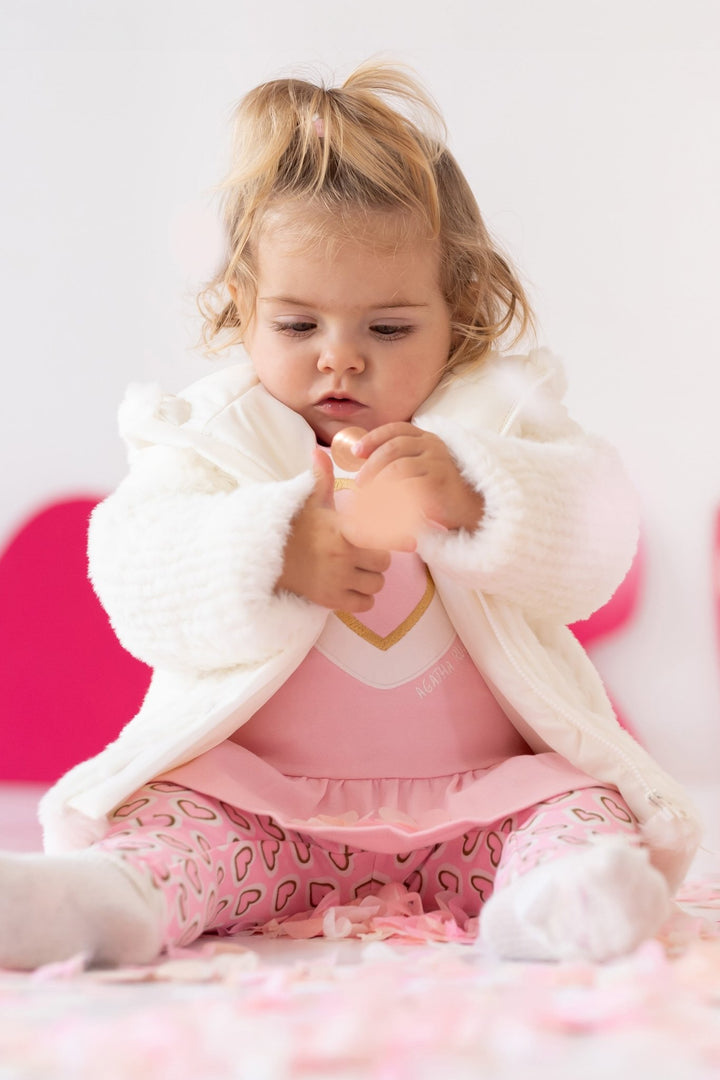 Agatha Ruíz de la Prada Ivory Faux Fur Jacket - Millie and John