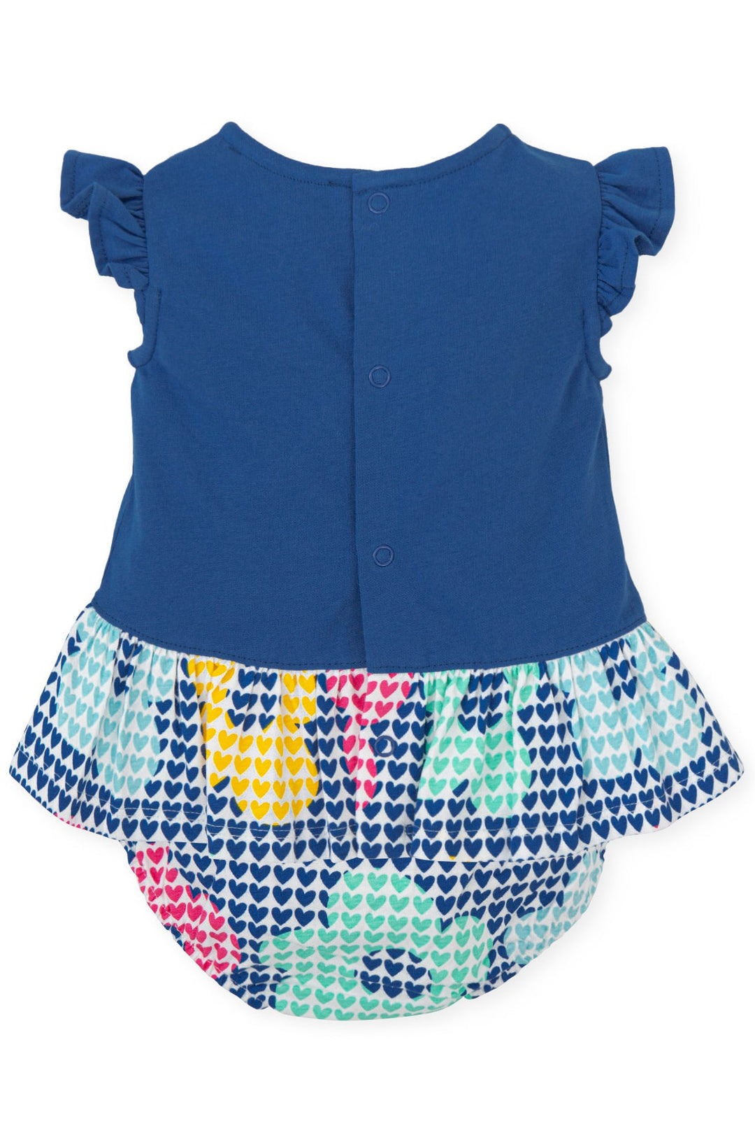 Agatha Ruíz de la Prada "Karina" Electric Blue Heart Print Dress & Bloomers - Millie and John