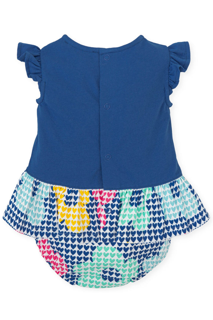Agatha Ruíz de la Prada "Karina" Electric Blue Heart Print Dress & Bloomers - Millie and John