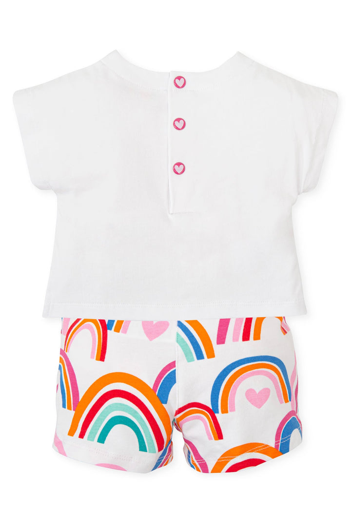 Agatha Ruíz de la Prada "Leia" Rainbow T-Shirt & Shorts - Millie and John