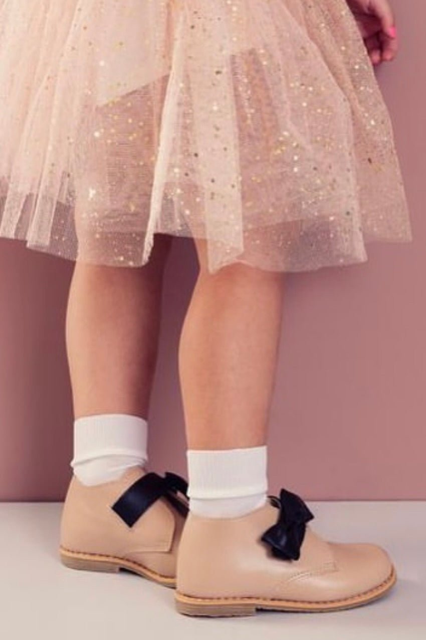 Ananás Petit "Lari" Stone Leather Boots - Millie and John